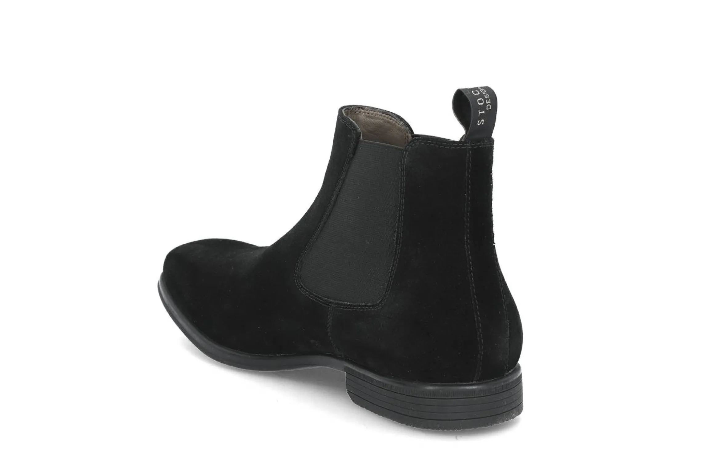 Chelseaboot i semsket skinn