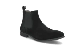Chelseaboot i semsket skinn