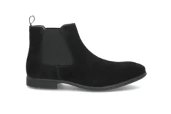 Chelseaboot i semsket skinn