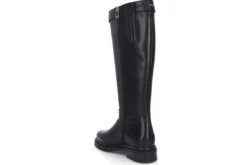 Elegante høye skinnstøvletter