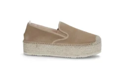 Espadrill i semsket skinn
