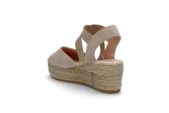 Espadrill i semsket skinn