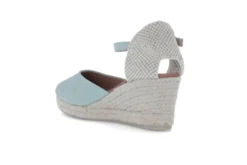 Espadrill i semsket skinn