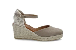 Espadrill i semsket skinn