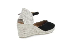 Espadrill i semsket skinn
