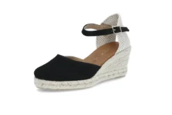 Espadrill i semsket skinn
