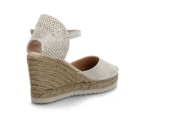 Espadrill i semsket skinn
