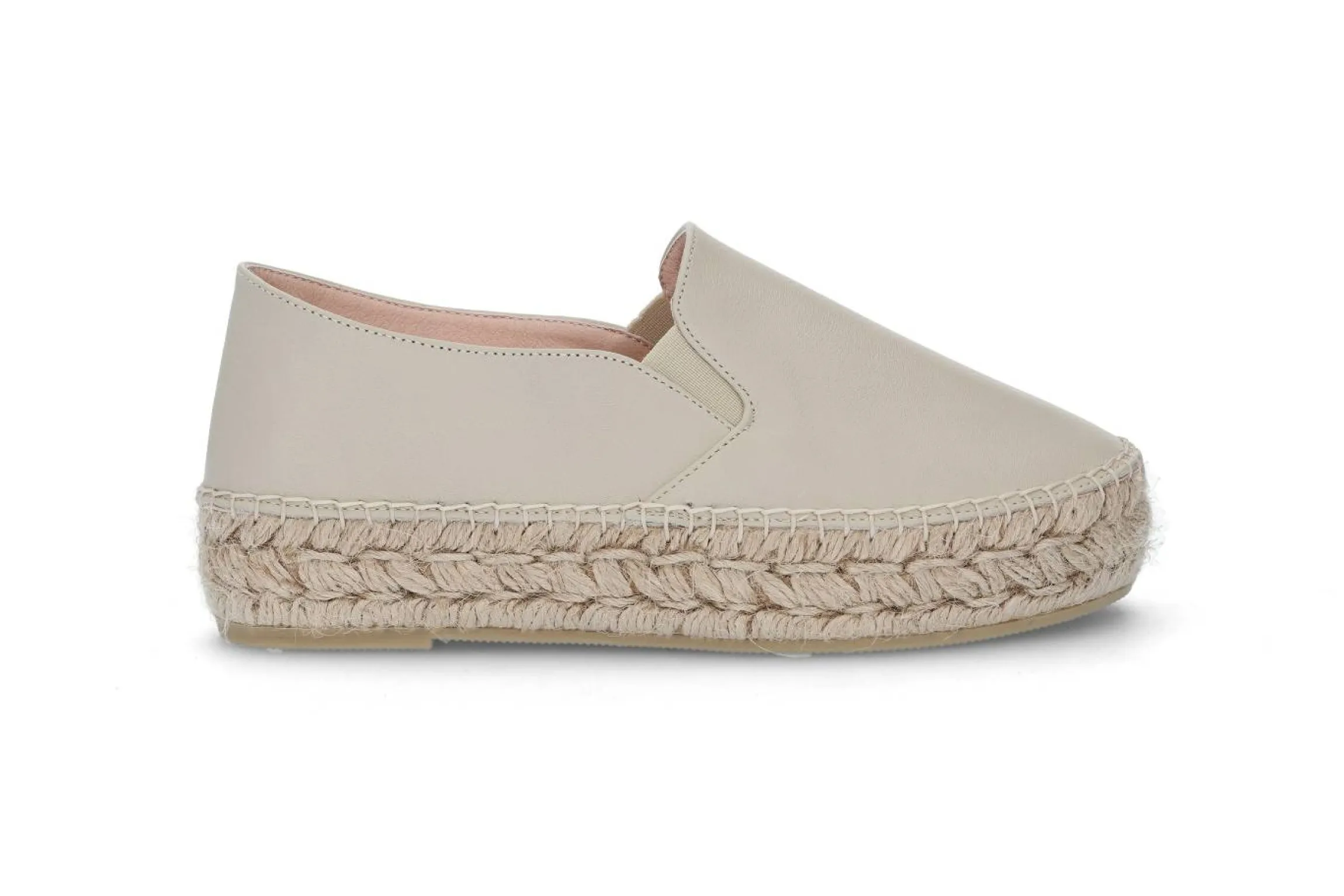 Espadrill i skinn