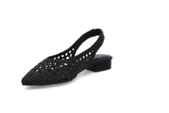 Interlace slingback pumps
