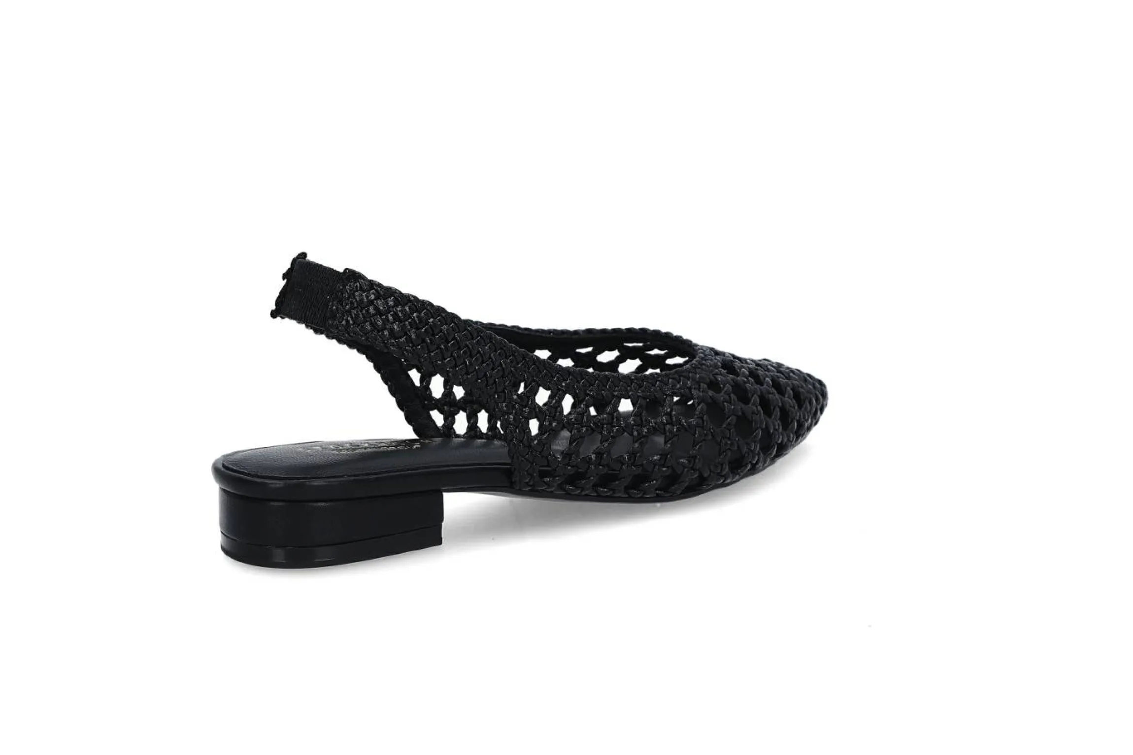 Interlace slingback pumps