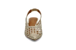 Interlace slingback pumps