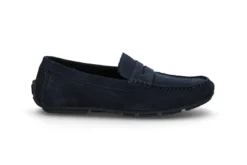 Loafer i semsket skinn