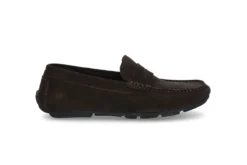 Loafer i semsket skinn