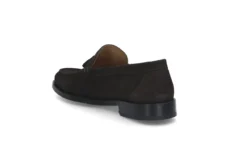 Loafers i semsket skinn