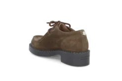 Semsket moc-toe snøresko
