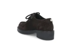 Semsket moc-toe snøresko