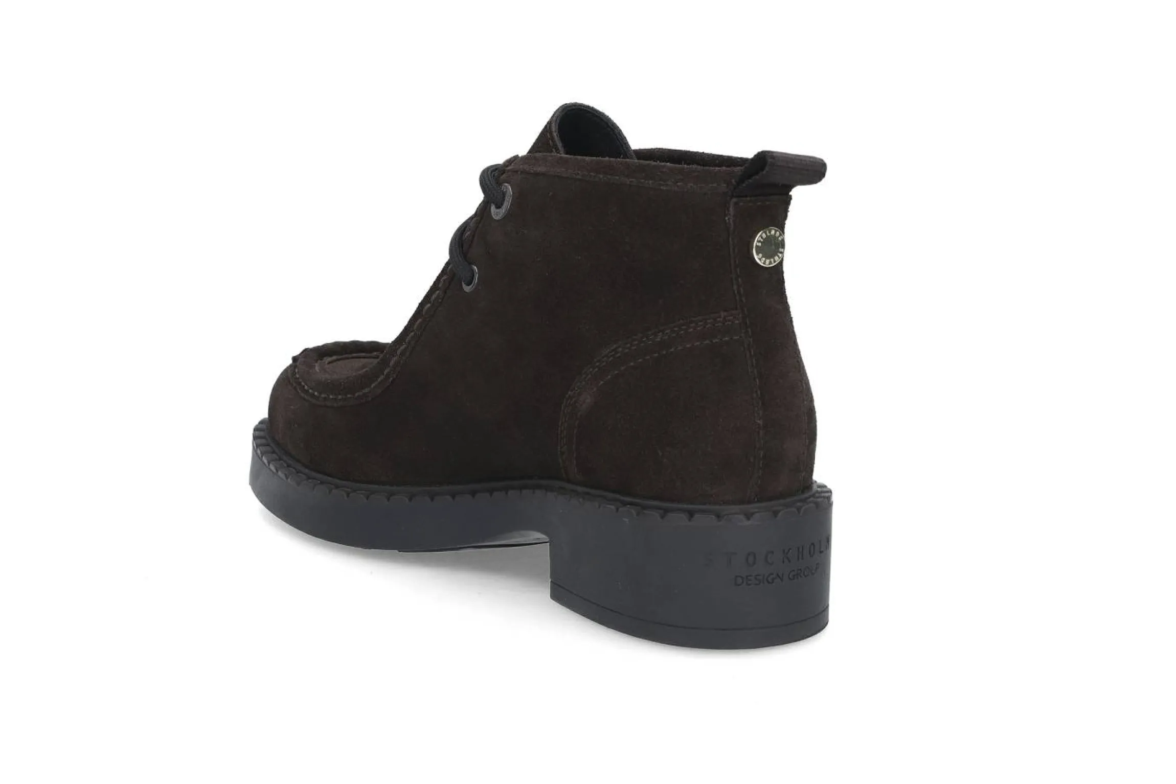 Semsket moc-toe støvlett