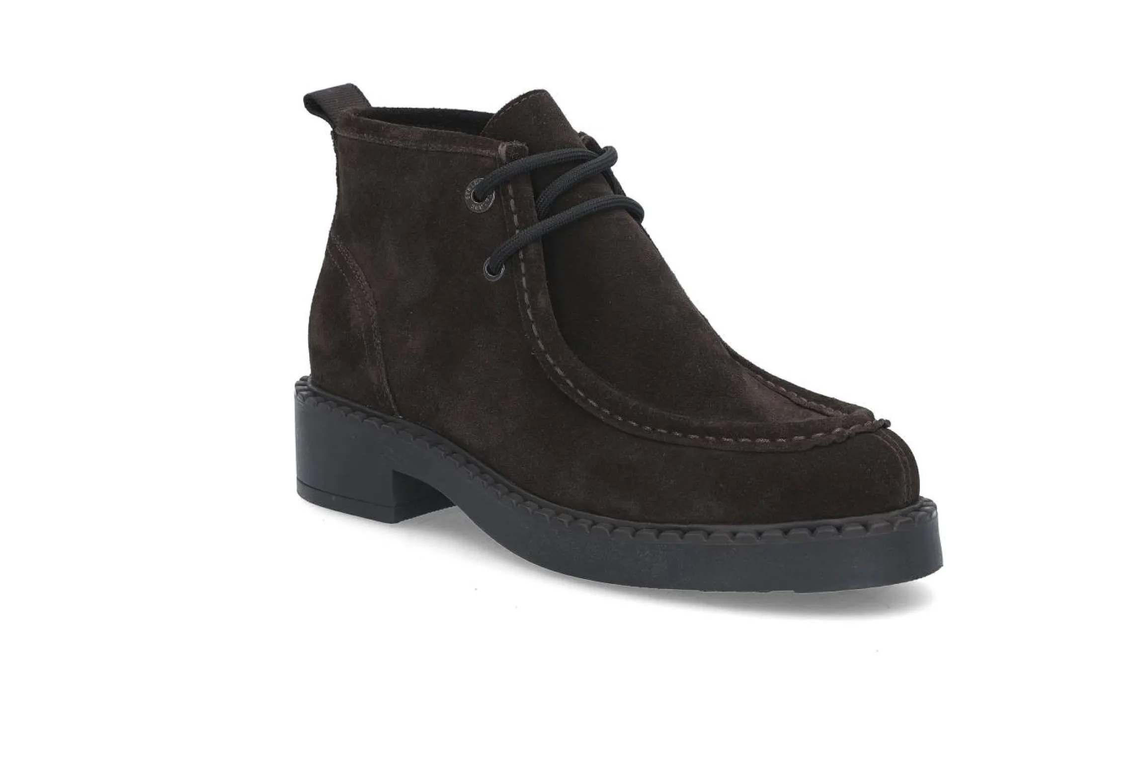 Semsket moc-toe støvlett