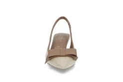 Slingback pumps i raffia og skinn