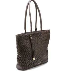 Stilren og elegant flettet skinnveske